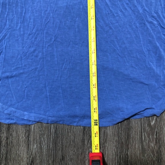 Mossimo Supply Co. V-Neck Long Sleeve Top - Blue - Women's M - Picture 6 of 6